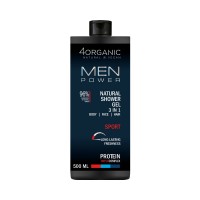 4ORGANIC men power sport naturalny żel pod prysznic 3w1 500ml