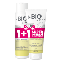 beBIO szampon do włosów normalnych rewitalizujący 300ml + odżywka do włosów normalnych 200ml