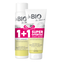 beBIO szampon do włosów normalnych rewitalizujący 300ml + odżywka do włosów normalnych 200ml