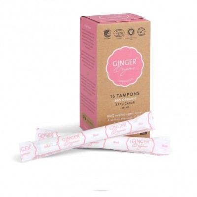 Ginger Organic Tampony z aplikatorem mini 16szt