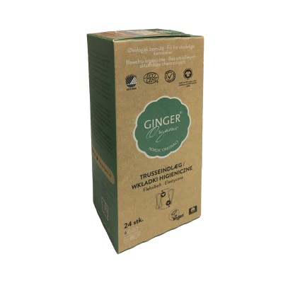 Ginger Organic Wkładki higieniczne Elastyczne Flex 24szt