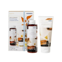 KORRES zestaw Vanilla Cinnamon Wanilia Cynamon żel i balsam