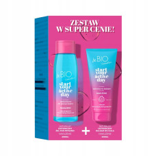 beBIO Start Your Active Day zestaw żel 400ml i balsam Nawilżenie 200ml