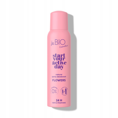 beBIO start your active day naturalny dezodorant do ciała w sprayu Flowers 125ml beBIO start your active day naturalny dezodorant do ciała w sprayu Flowers 125ml