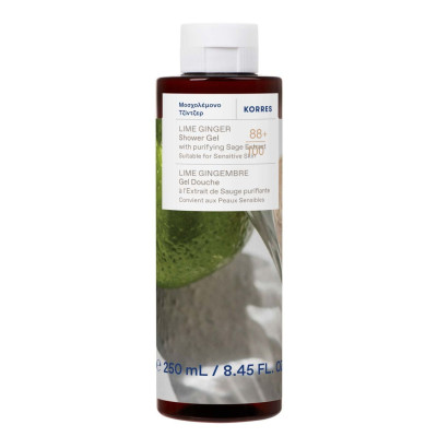 KORRES żel pod prysznic imbir limonka ginger lime 250ml KORRES żel pod prysznic imbir limonka ginger lime 250ml