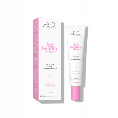 beBIO Cosmetics Feel your Beauty Vibes rozświetlający krem do twarzy dzień i noc 40ml beBIO Cosmetics Feel your Beauty Vibes rozświetlający krem do twarzy dzień i noc 40ml