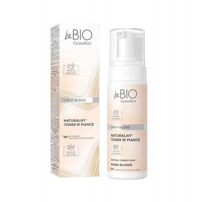 beBIO naturalny toner koloryzujący do włosów Ciepły Blond 120ml beBIO naturalny toner koloryzujący do włosów Ciepły Blond 120ml