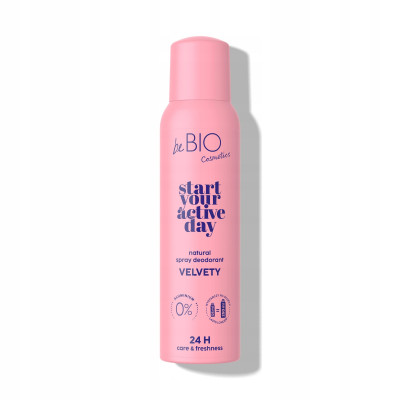 beBIO start your active day naturalny dezodorant do ciała w sprayu Velvety 125ml beBIO start your active day naturalny dezodorant do ciała w sprayu Velvety 125ml