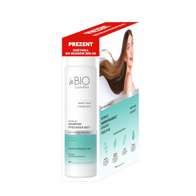 beBIO ZESTAW baby hair complex szampon puszące się Antifrizz + Odżywka suche gratis beBIO ZESTAW baby hair complex szampon puszące się Antifrizz + Odżywka suche gratis