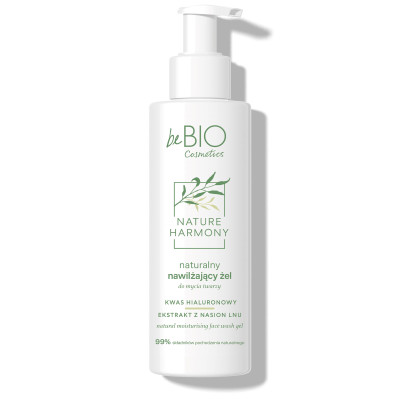 BeBIO Cosmetics Nature Harmony naturalny nawilżający żel do mycia twarzy 150ml BeBIO Cosmetics Nature Harmony naturalny nawilżający żel do mycia twarzy 150ml