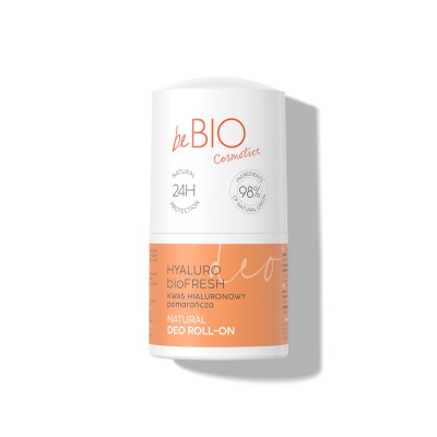 beBIO dezodorant z kwasem hialuronowym i ekstraktem z pomarańczy 50ml