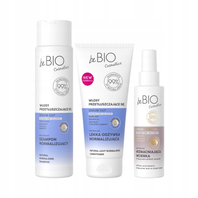 beBIO baby hair complex zestaw włosy przetłuszczające szampon odżywka wcierka
