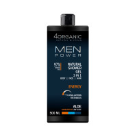 4ORGANIC men power Energy naturalny żel pod prysznic 3w1 500ml