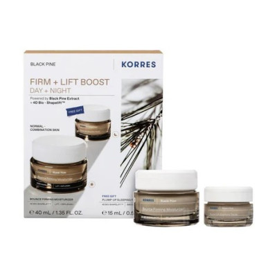 KORRES black pine czarna sosna krem na dzień cera mieszana 40ml + krem na noc 15ml