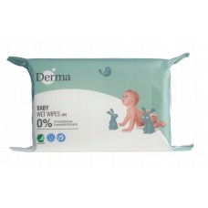 DERMA ECO BABY WET WIPES DUO PACK 2x 64pcs