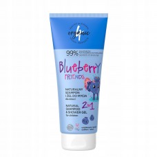 4ORGANIC friends blueberry żel szampon 2w1 dla dzieci 200ml