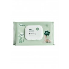 DERMA eco baby wet wipes duo pack 2x 64pcs